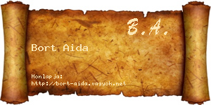 Bort Aida névjegykártya